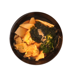 wakatake, shrimp & pork wonton